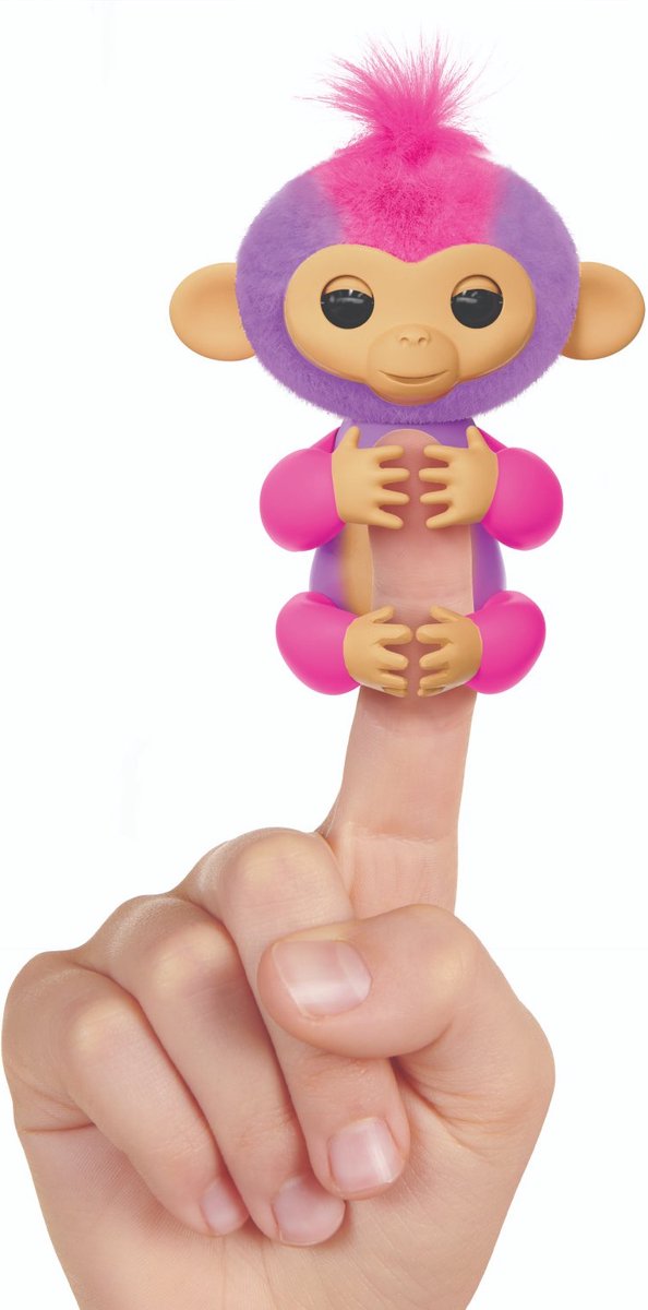 Fingerlings Harmonie Interactive pour bébé Singe, Plus de 70 Sons et  réactions, cœur s