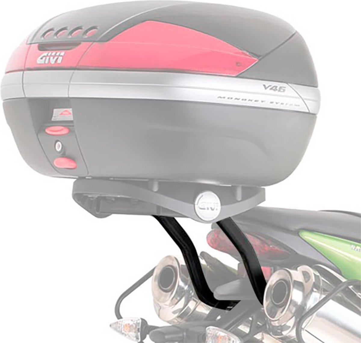 Givi Monokey/Monolock Topkoffer Achterrek Triumph Street Triple 675