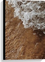 Canvas - Water - Zand - Zee - 40x60 cm Foto op Canvas Schilderij (Wanddecoratie op Canvas)