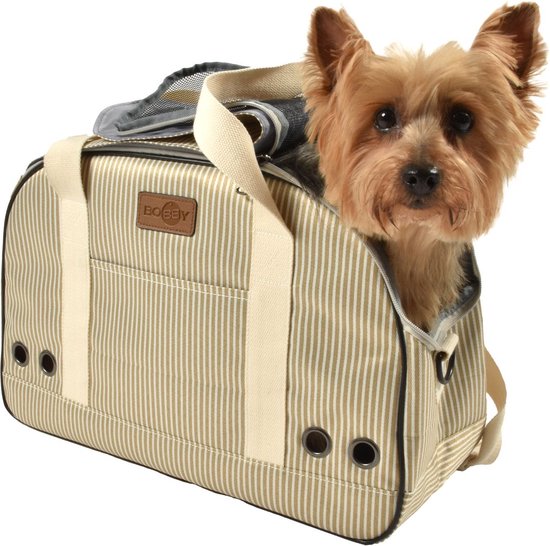 Bobby Tennis - Draagtas Voor Honden Of Katten - Kleur: Beige - Afmetingen: 45x18x30 CM