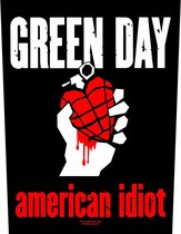 Green Day - American Idiot Rugpatch - Zwart