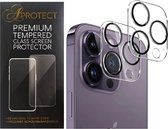 APROTECT® - Camera Lens protector geschikt voor iPhone 13 Pro/13 Pro Max - Tempered glass - Geschikt voor iPhone 13 Pro/13 Pro Max - Camera Screen protector - Glasplaatje - 2 stuks
