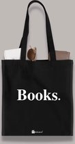 Books. - Canvas Tas Tote Bag Black