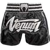 Venum Absolute 2.0 Muay Thai Short Zwart Zilver S - Kids 9/10 Jaar | Jeans maat 28