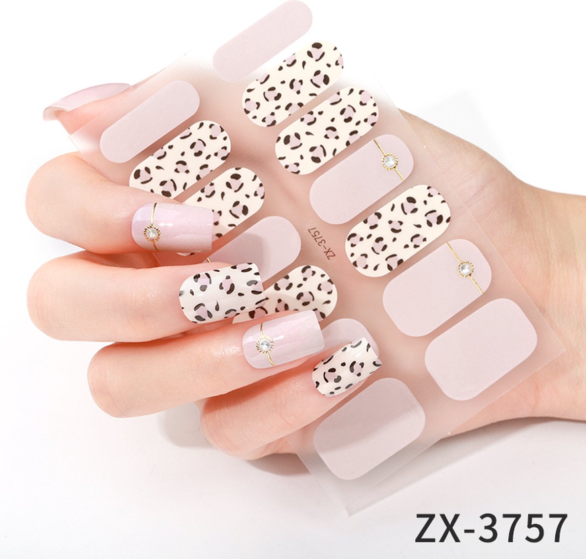 Goedkoopste Prachtige nieuwe design NagelStickers/ 1 vel , 14 tips/ Manicure Nagel stickers / Nail stickers
