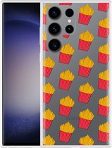 Cazy Hoesje geschikt voor Samsung Galaxy S23 Ultra Franse Frietjes