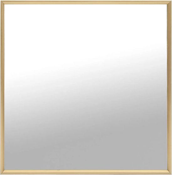 vidaXL - Spiegel - 50x50 - cm - goudkleurig