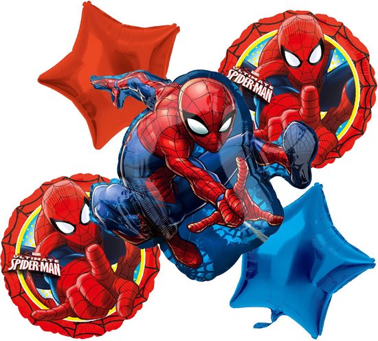Amscan - Spiderman - Ensemble de Ballon - 5 pièces - Ballon hélium - Ballon  aluminium... | bol