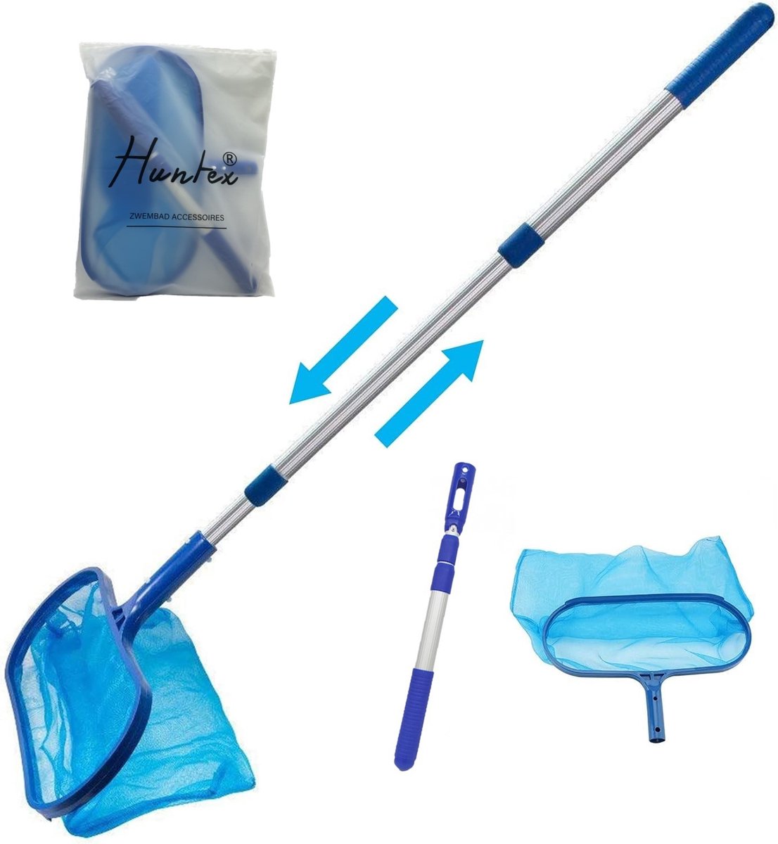 Huntex Zwembad Schepnet: Verbeterde Aluminium Telescoop Steel voor ...