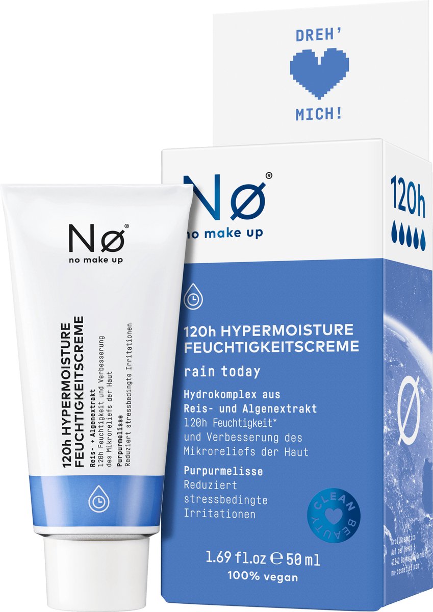 Nø Cosmetics Gezichtscrème Hypermoisture 120h, 50 ml