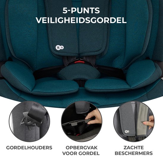 Kinderkraft ONETO3 I-SIZE Autostoeltje 76-150 cm - met Isofix - Bleuw van Kinderkraft — afbeelding 5