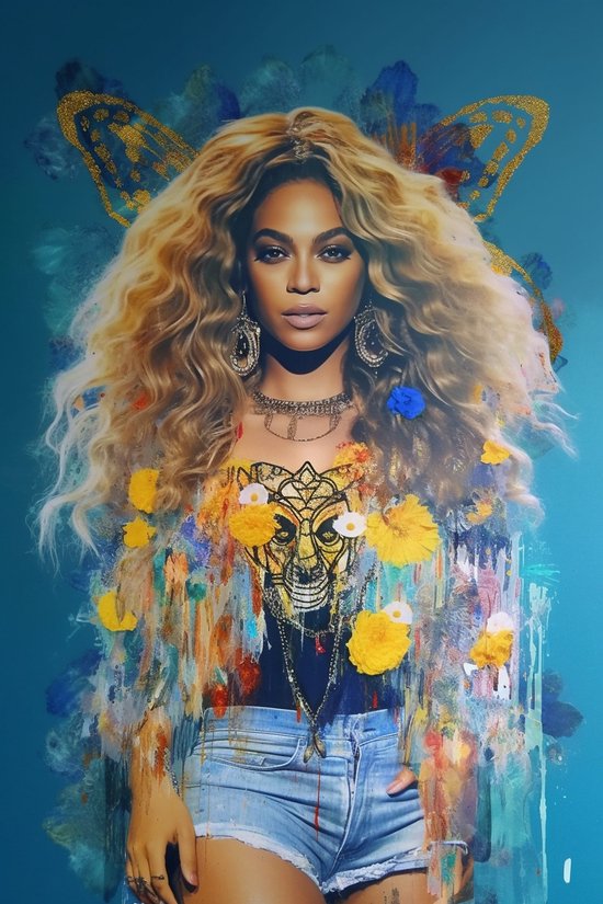 Beyonce Poster - Affiche Musique - Abstrait - Affiche - 61x91 | bol