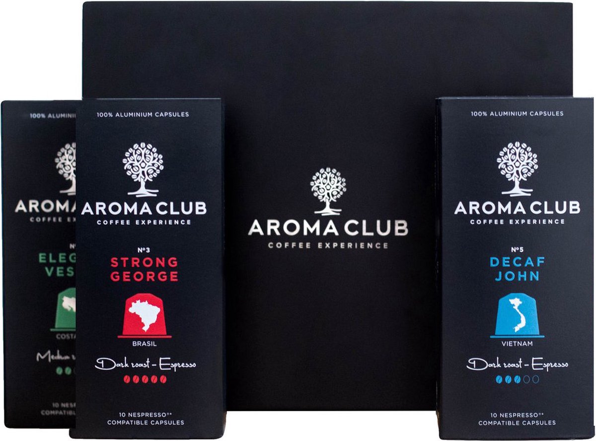Aroma Club - Deluxe Proefpakket Nespresso Compatible Capsules (60 st.)  incl.... | bol.com