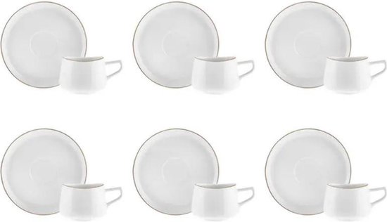 Loods 5 - Servies 70's Ceramics Cappuccino mok Verve - set van 4