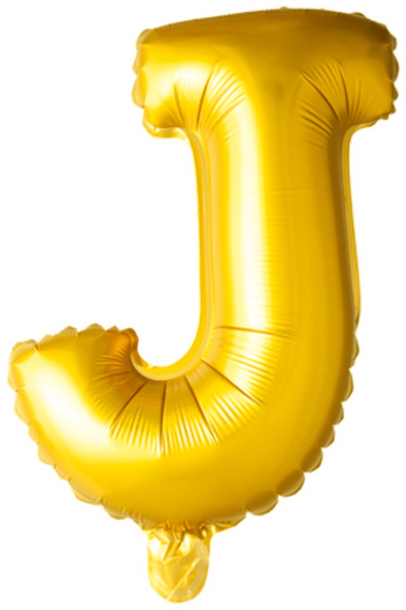 Folie Ballon Letter 16″ J - Goud | 41 cm