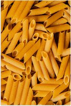 Poster (Mat) - Hoopje van Pastapennen - 50x75 cm Foto op Posterpapier met een Matte look