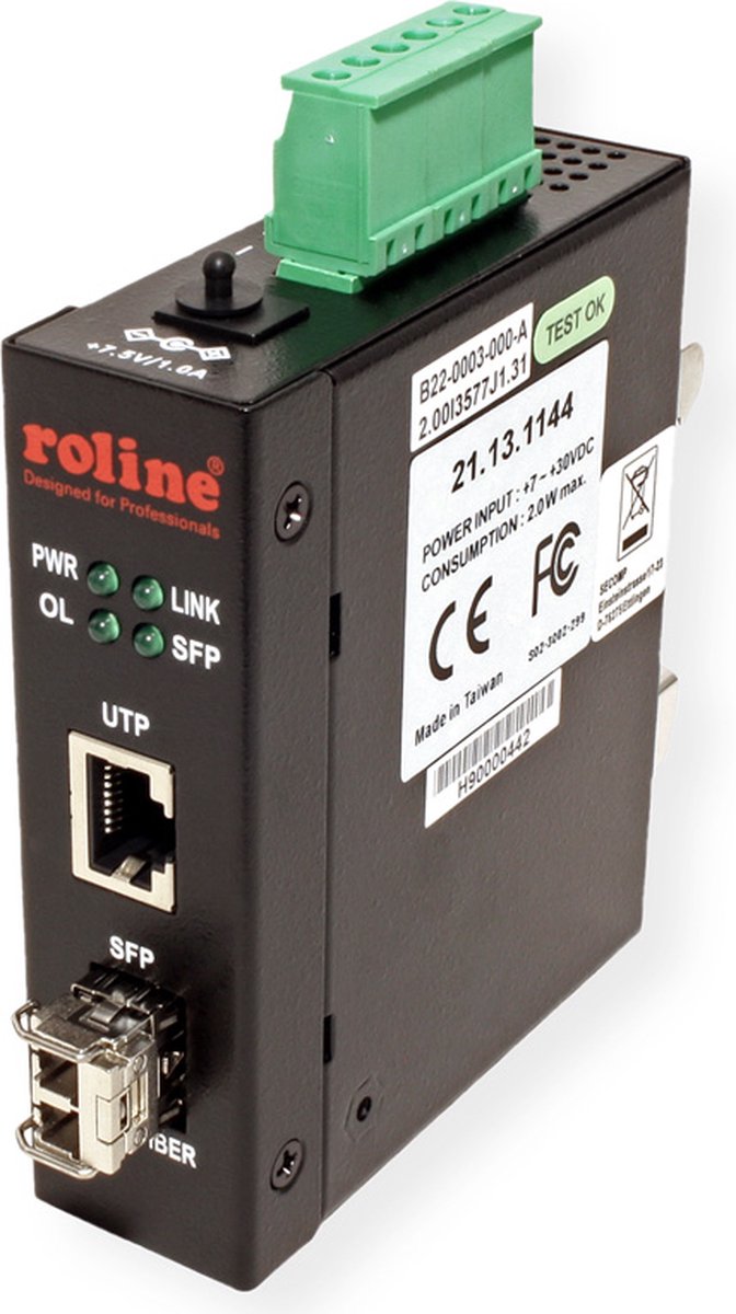 ROLINE industriële converter 1000T - 1000SX/LC (incl. mini GBIC)