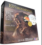 WILD! Science - Milieuwetenschap - Extreme Big Cats of the World - Vanaf 6 jaar - Maak en personaliseer sjablonen en dioramenten - Leer de meest extreme dieren