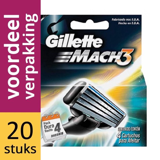 Gillette Mach 3 Scheermesjes Voordeelverpakking