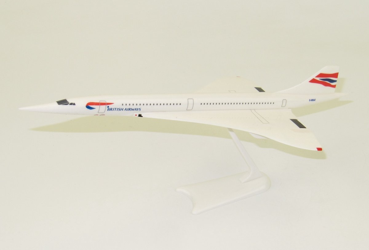 Schaalmodel vliegtuig British Airways Concorde schaal 1:250 lengte 24,84cm