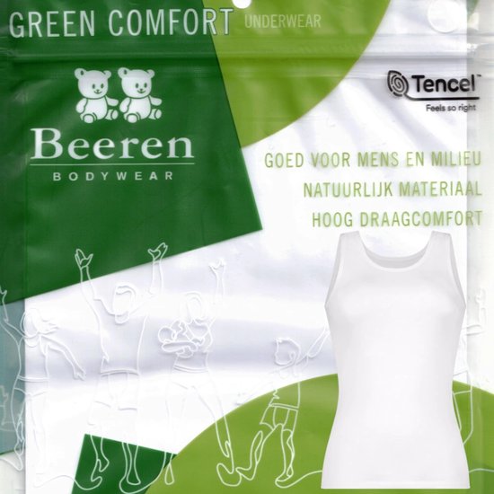 Beeren Green Comfort tencel | dames hemd | MAAT XL | wit