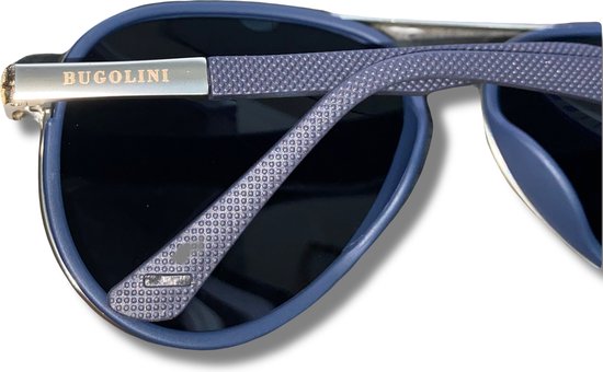 BUGOLINI® Feliks - Designer Zonnebril Voor Heren - Gepolariseerd - UV400 - Silver Blue van BUGOLINI — afbeelding 4
