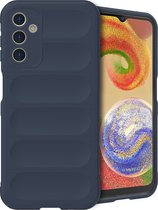 iMoshion Hoesje Geschikt voor Samsung Galaxy A14 (5G) / A14 (4G) Hoesje Siliconen - iMoshion EasyGrip Backcover - Donkerblauw