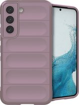 iMoshion Hoesje Geschikt voor Samsung Galaxy S22 Hoesje Siliconen - iMoshion EasyGrip Backcover - Paars
