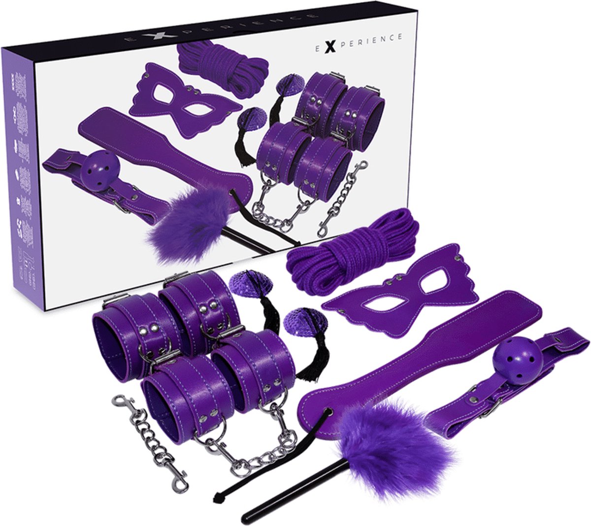 Goedkoopste EXPERIENCE | Experience BDSM Fetish Kit Purple Series | BDSM Set | Fetish | Sex Toys for Couple | Bondage | Sex Games