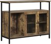 Dressoir - Industrieel - Opbergkast - Kast - Wandkast - Woonkamer, Slaapkamer - Hout - Bruin/zwart