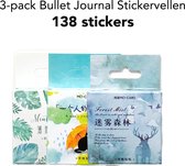 Zody Shop - Bullet Journal Stickers - 138 stuks - Planner Agenda Stickers - Sticker voor volwassenen en kinderen