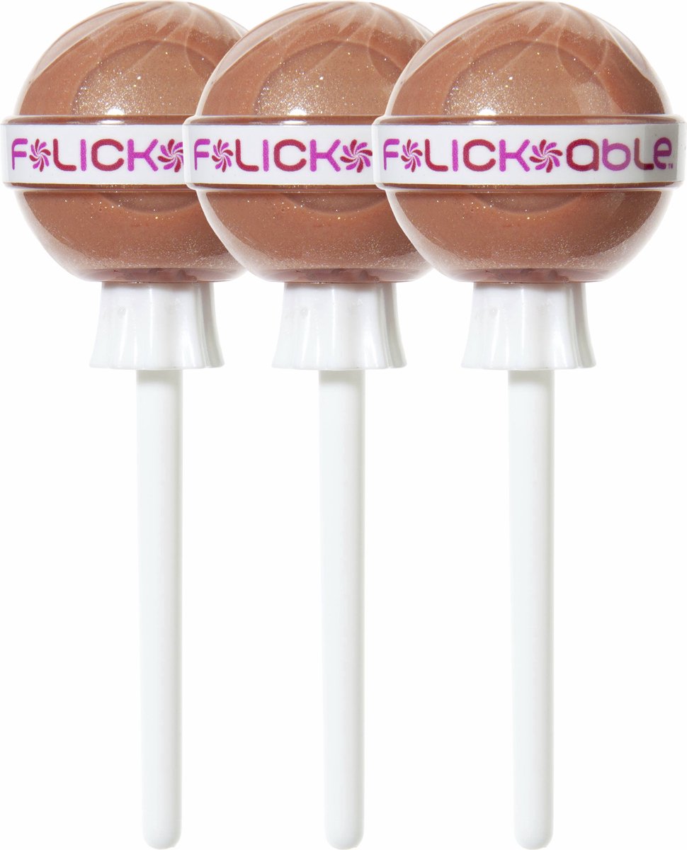 Flickable Luxe Lip Gloss Pop - Toffee Talk 04 - set van 3
