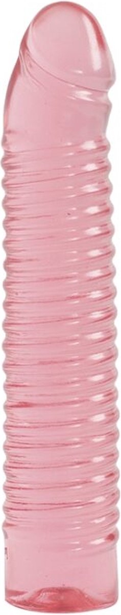 Goedkoopste Doc Johnson Sunrise - Geribbelde Jelly Dildo - 18 cm pink
