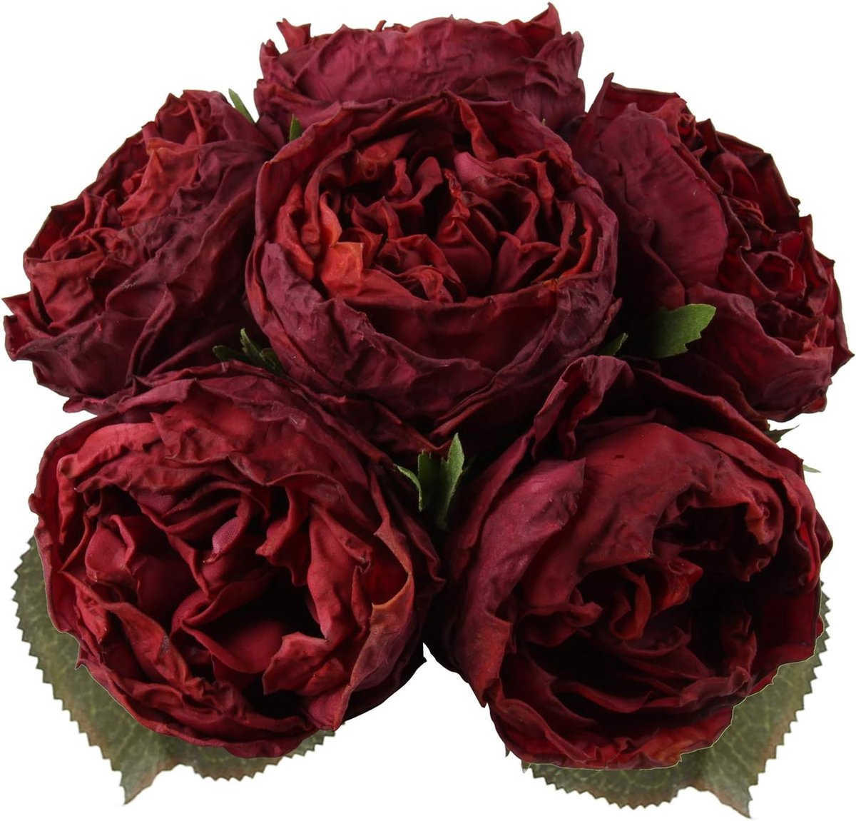 HUIKJI 10 Stks Rode Poinsettia Bloemen,Kunstmatige Zijde Bloemen voor DIY Bloem Middenstuk Arrangement Props Kerst Thuis Bruiloft Hotel Party Decor 14.5 inch