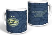 PSV Mok Blauw Geel - Psv Koffie mok -
