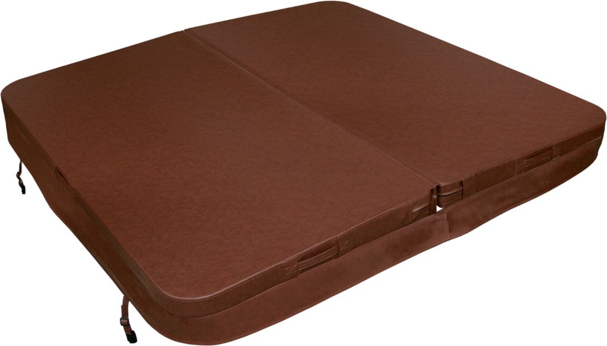 Bol.com Geïsoleerd hottubdeksel - bruin - 200 x 200 cm – thermocover voor spa aanbieding