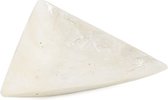 Schaaltje schelp driehoek wit