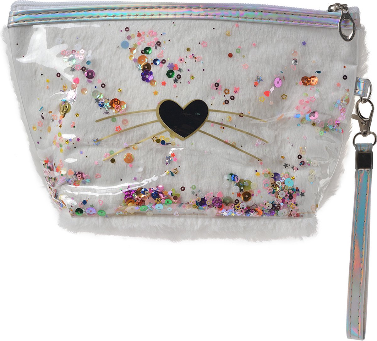 Juleeze Toilettas Dames Hart 23x13 cm Wit Polyurethaan