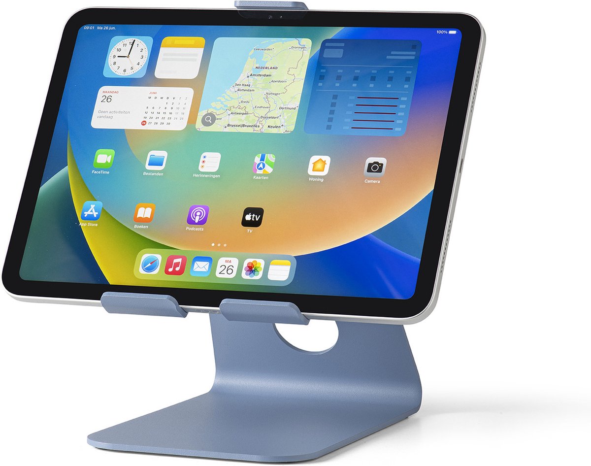 Tabdoq universele tablet desktop standaard - geschikt voor alle tablets van 8-13 inch, blauw
