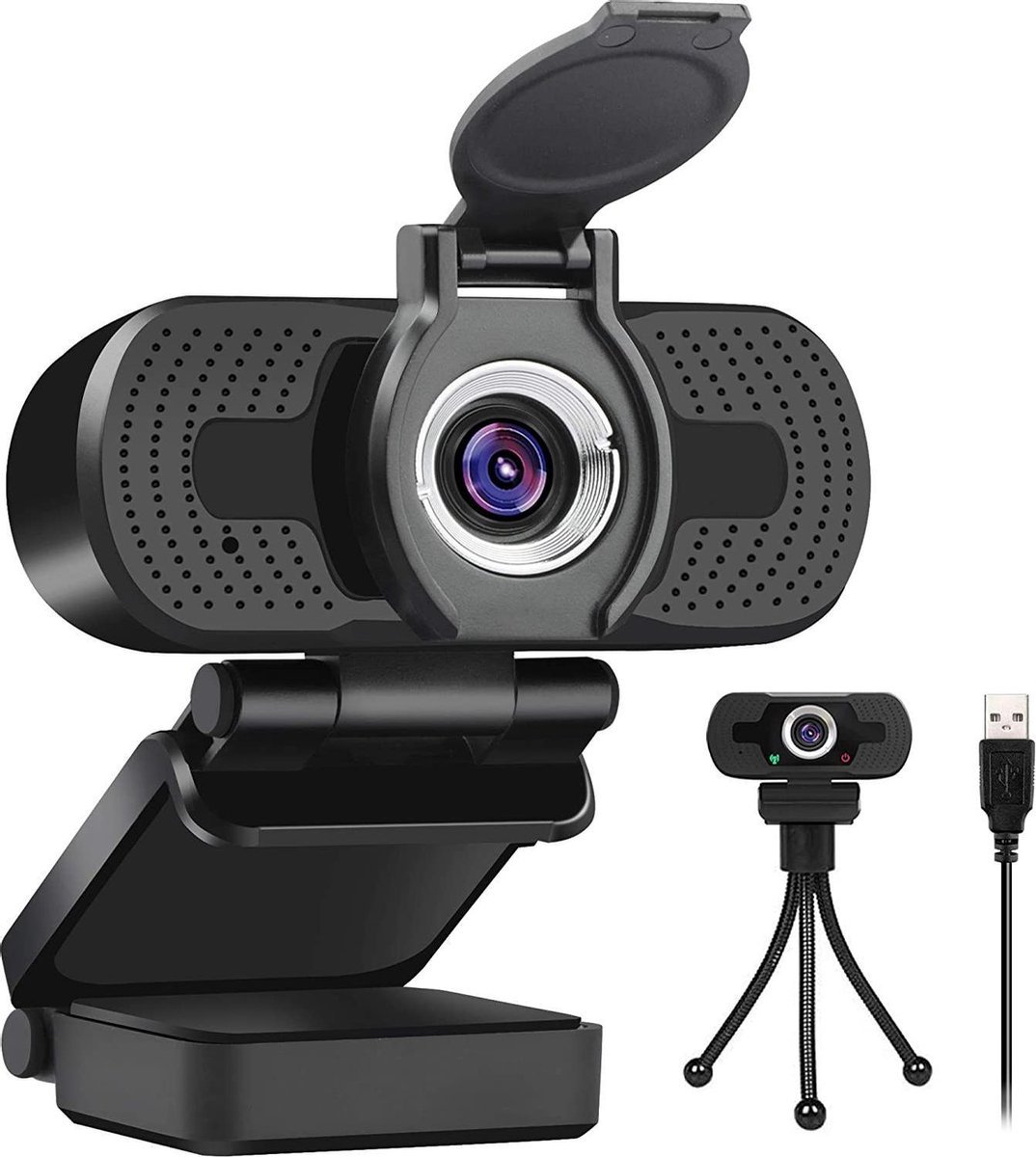 JLM High End Products Webcam voor pc - 1080P Full HD - Webcam met microfoon - Goed Beeld en Geluid