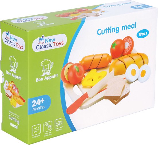 New Classic Toys - Speelgoedeten en -drinken - Ontbijt op Dienblad - New Classic Toys