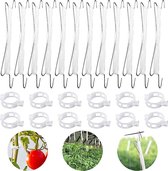 Tomatenhaken - plantage - plantensteun - clips voor ondersteuning - 12 stuk
