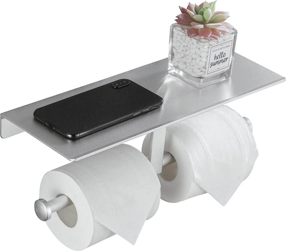 Porte-Papier Toilette - Support Papier Rouleau Toilette Noir Porte Papier  Toilette avec étagères Spacieuses, Derouleur Papier Toilette Mural pour Porte  Papier WC adhésif et monté à vis : : Bricolage