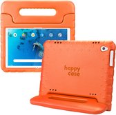 HappyCase Kinder Tablethoes Geschikt voor Lenovo Tab M10 (HD) Gen 1 | Kindvriendelijke Hoes | Beschemhoes | Kinderhoes | met Handvat en Standaard | Oranje