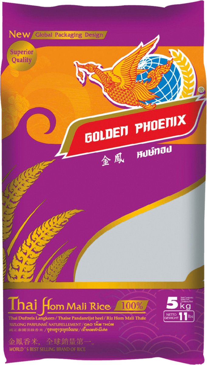 Golden Phoenix Thaise Jasmijnrijst 4 x 5 kg
