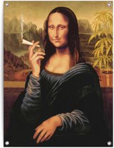 Tuinposter Mona Lisa - joint 80x60 cm
