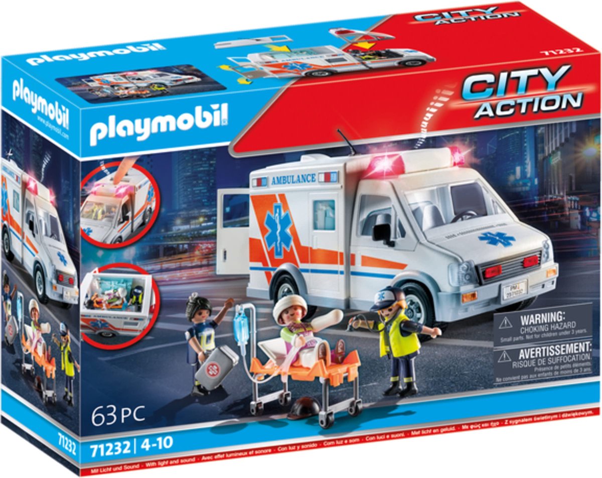 Playmobil Ambulance met licht en geluid 71232