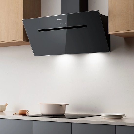 CIARRA Afzuigkap Voor Aan De Muur, 60 Cm, Klasse A, Met 3 Snelheden Afzuigkap En Circulatielucht Led Licht Afzuigkap Cbcb6736d
