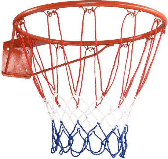 COSTWAY Basketbal Hoepel Wandmontage Basketbal Hoepel Professionele Dunking Indoor/Outdoor Basketbal Hoepel Oranje-Rood