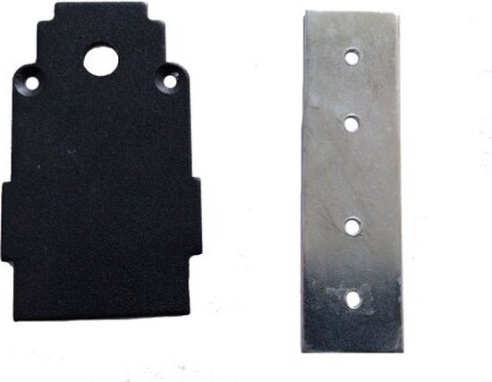 Eindkapje voor Inbouw magnetische rails - Zwart | S20-Type